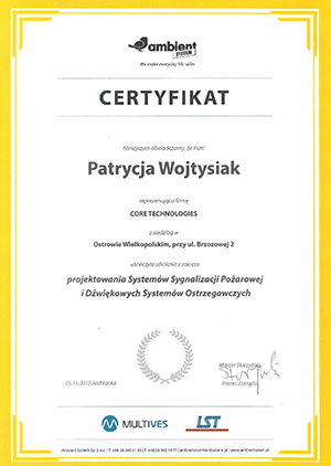 Certyfikat 1